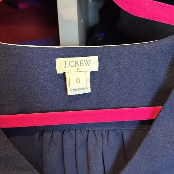 J Crew navy and white sleeveless top size 0​ - Picture 2 of 3